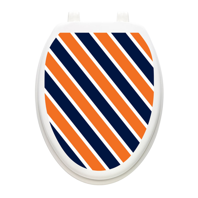Toilet Tattoos Collegiate Stripe Toilet Seat Sticker Decal Wayfair